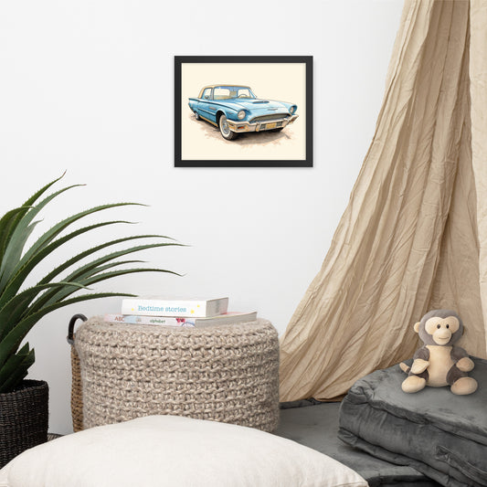 Ford Thunderbird | Gerahmtes Poster quer