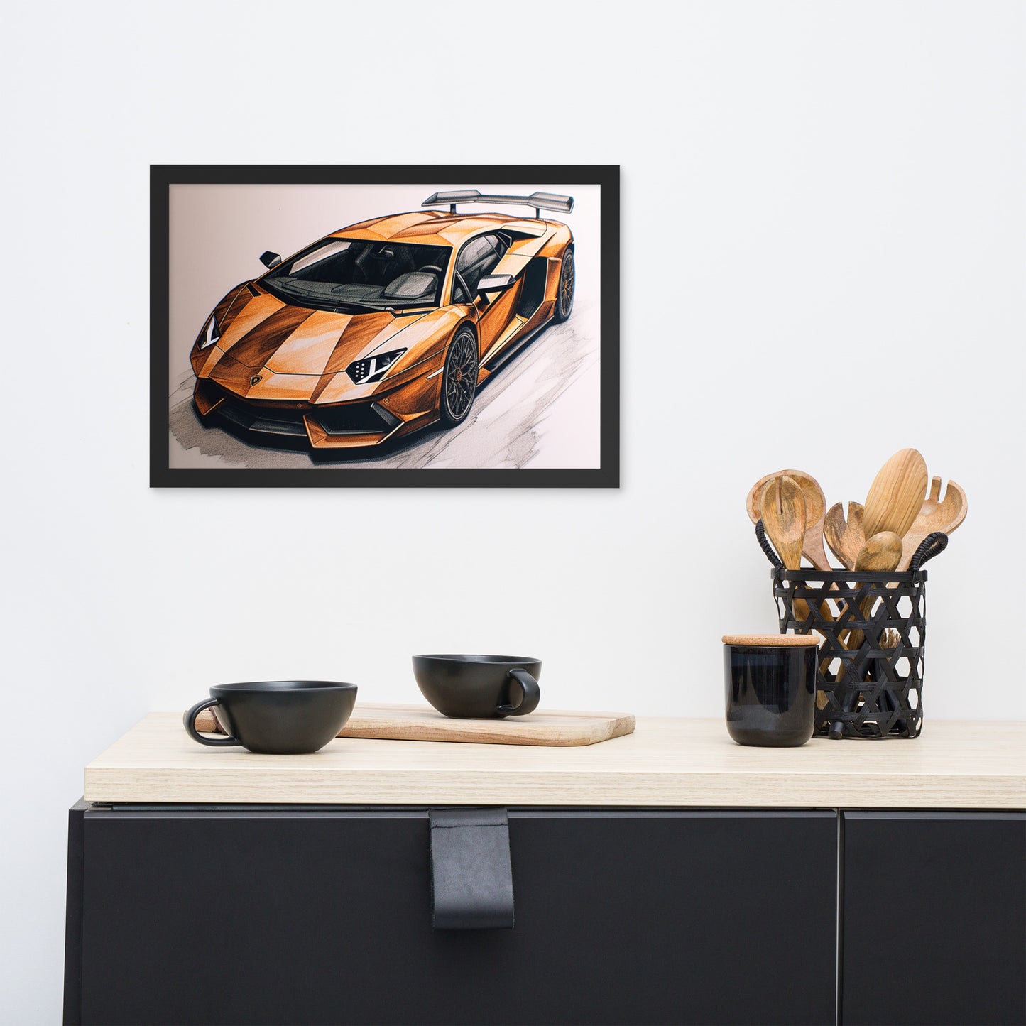 Lamborghini Aventador |  Gerahmtes Poster