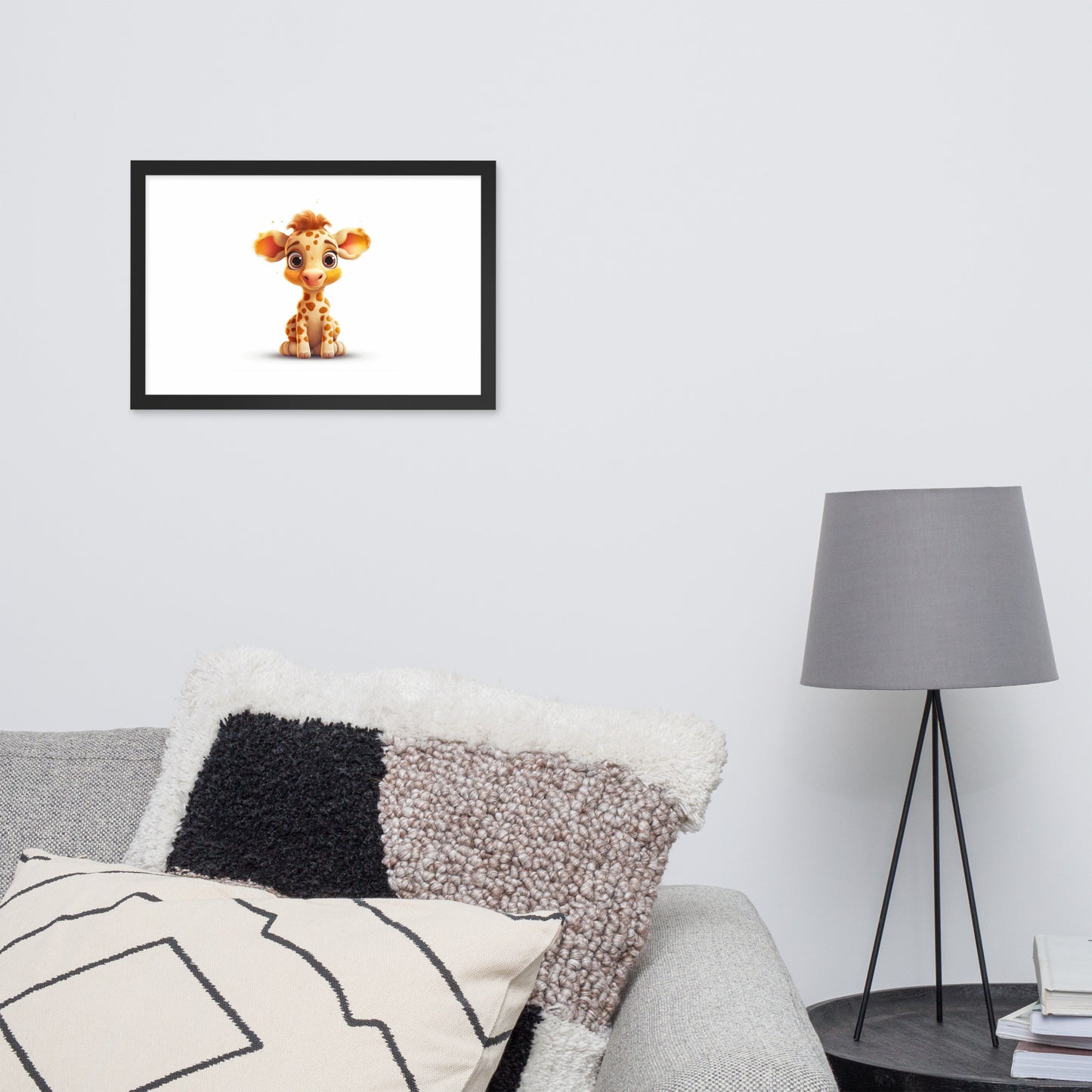 Baby Giraffe | Gerahmtes Poster