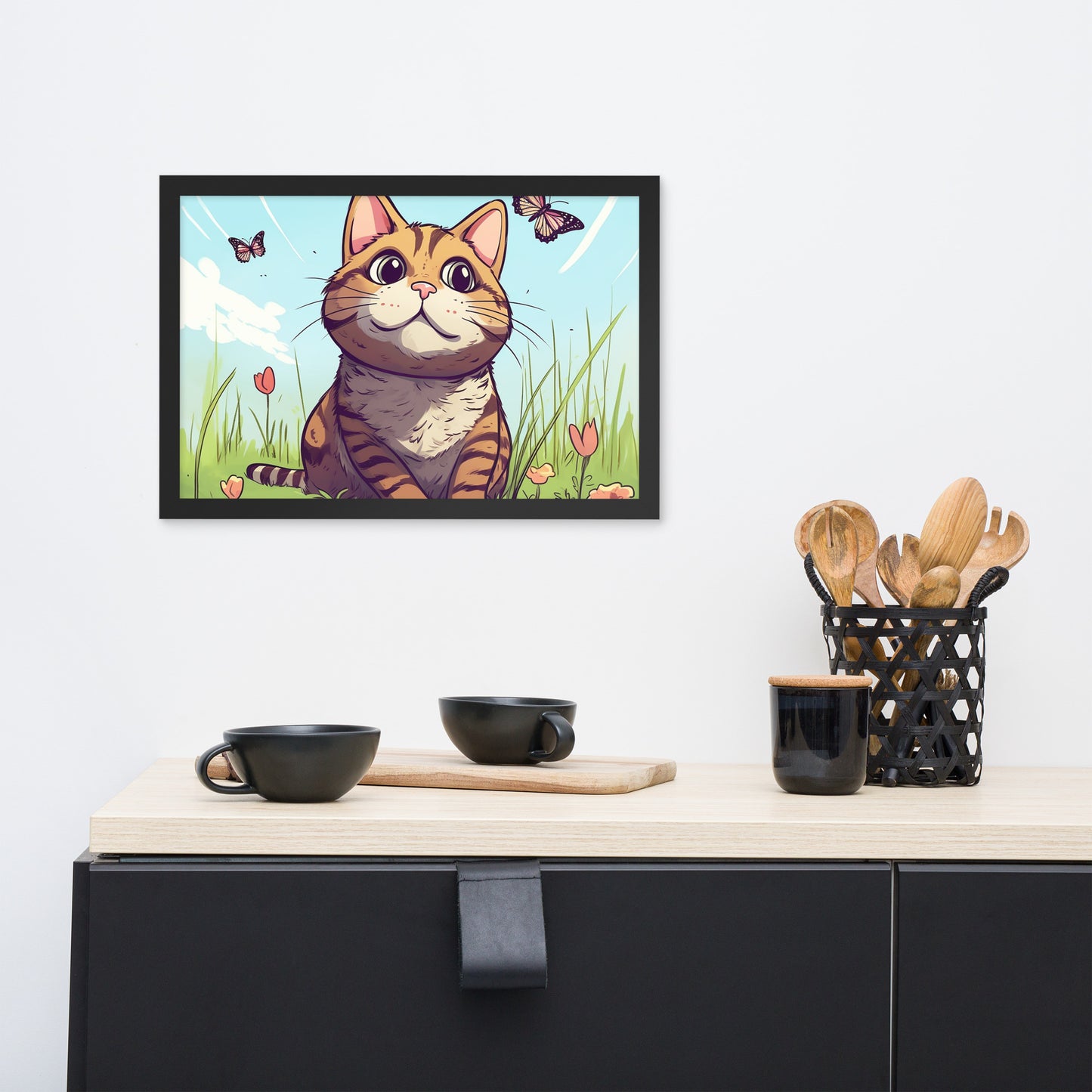 süße Katze | Gerahmtes Poster