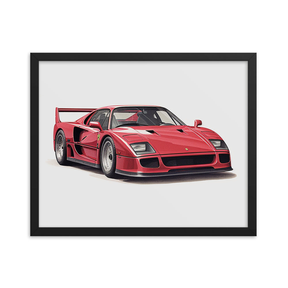 Ferrari F40 | Gerahmtes Poster quer