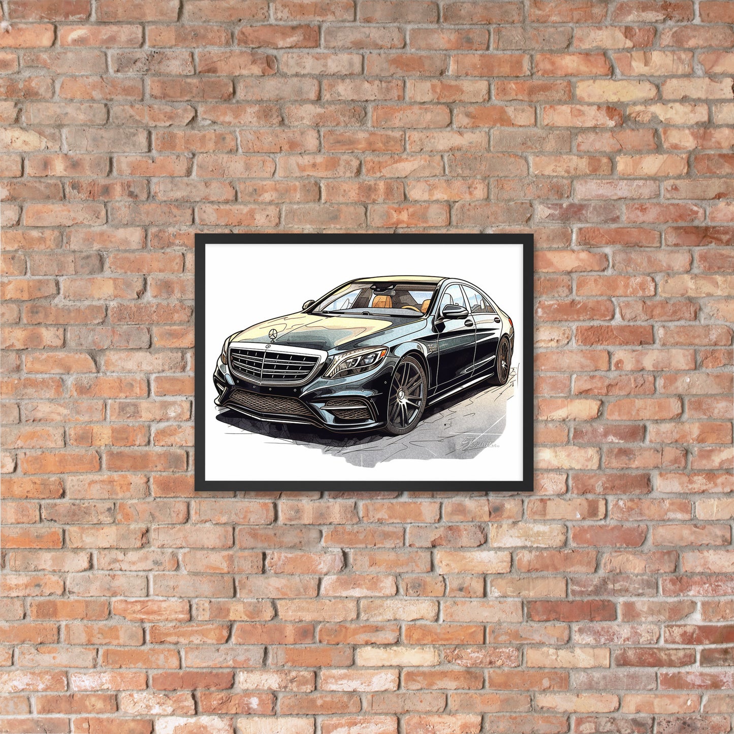 Mercedes S-Klasse | Gerahmtes Poster